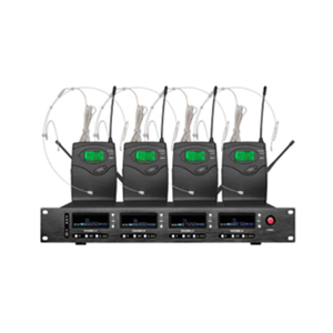 一拖四真分集无线头戴话筒LC-A4100T