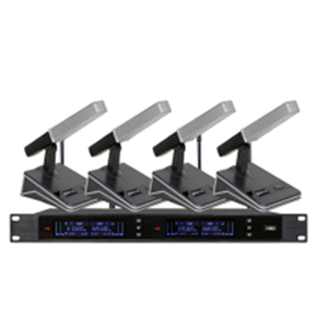 一拖四真分集无线鹅颈话筒LC-A4300D